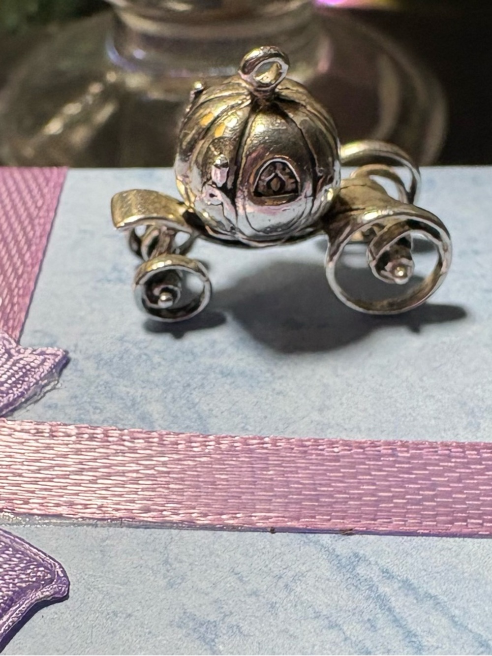 Disney Sterling Silver Carriage Charm - Cinderella Coach from WDW years ago